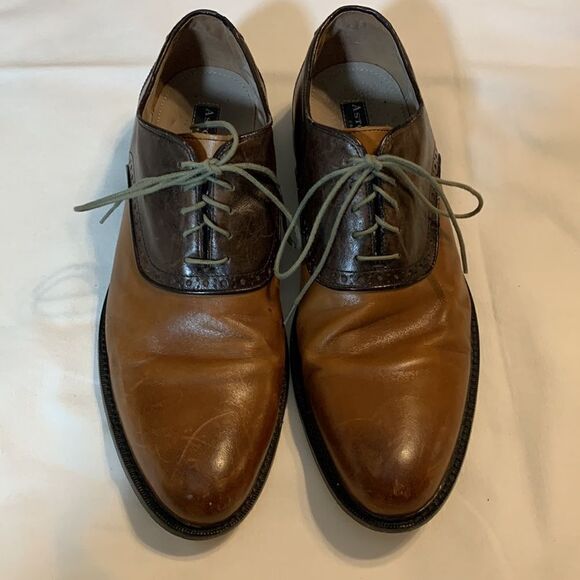 Aston Grey Ashbery Suze 12 two-tone brown/tan oxfords - Picture 2 of 9